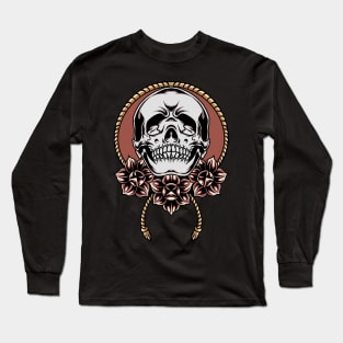 skull and roses Long Sleeve T-Shirt